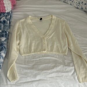 H&M Cream Cardigan Sweater